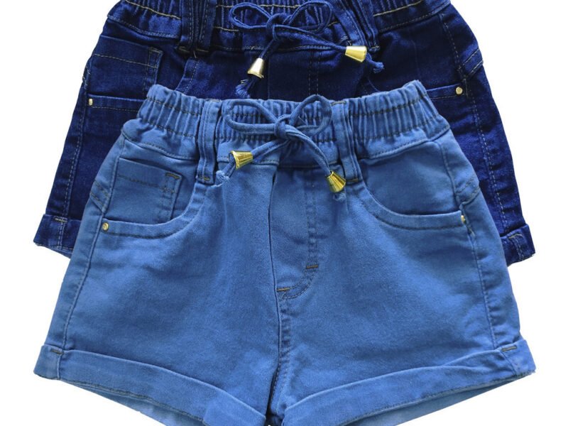 Dê uma olhada em Kit 2 Shorts Jeans Elástico Feminino Infantil Verão Lycra por R$88,00. Compre na Shopee agora! https://s.shopee.com.br/8V1LxRBfNf